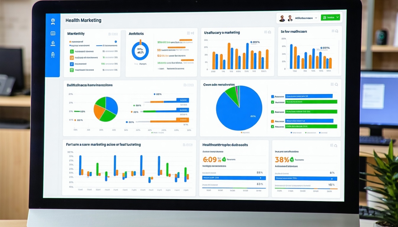 Healthcare marketing analytics dashboard